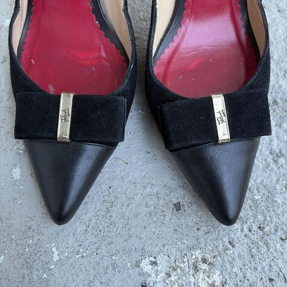 Carolina Herrera Leather n suede heels - Picture 4 of 8